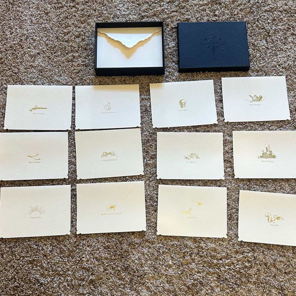 NEW Box of 12 Naughty & Nice Cards w/ Envelopes